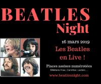 La 16ème édition de la Beatles Night. Le samedi 16 mars 2019 à Wasquehal. Nord.  20H00
